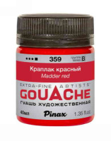 Гуашь Pinax Краплак красный 40мл, Ser.B, №359